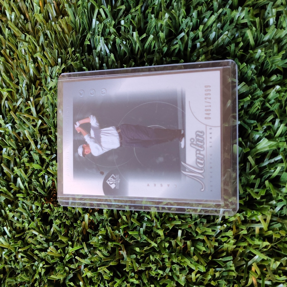 Authentic Stars Limited Edition #/2999 Golf Card Casey Martin RC Upper Deck 2001